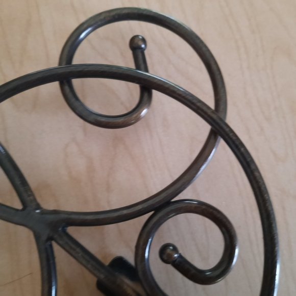 Vintage Wrought Iron Large Ornate Scroll Wall Sconce with holder - Picture 13 of 16